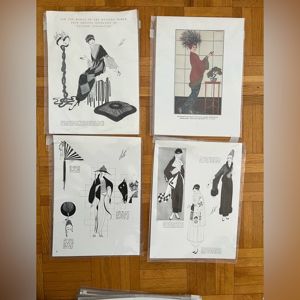 3 sets for 18. Vintage magazine pages